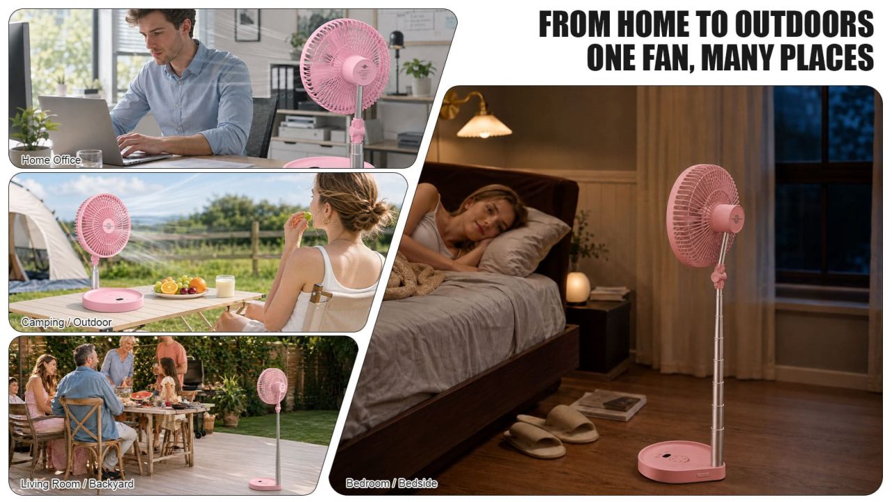 16000mAh Long Battery Life Portable Fan