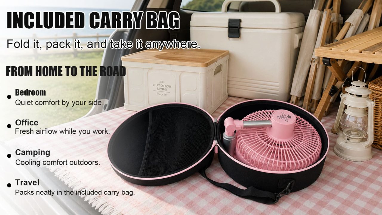 Portable Collapsible Fan for Camping