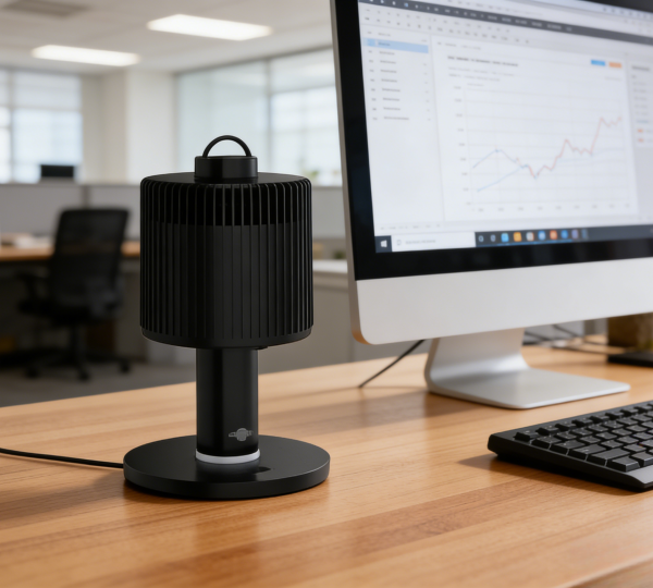 Quiet Operation & Gentle Airflow Quiet Halo Heater For Office Use