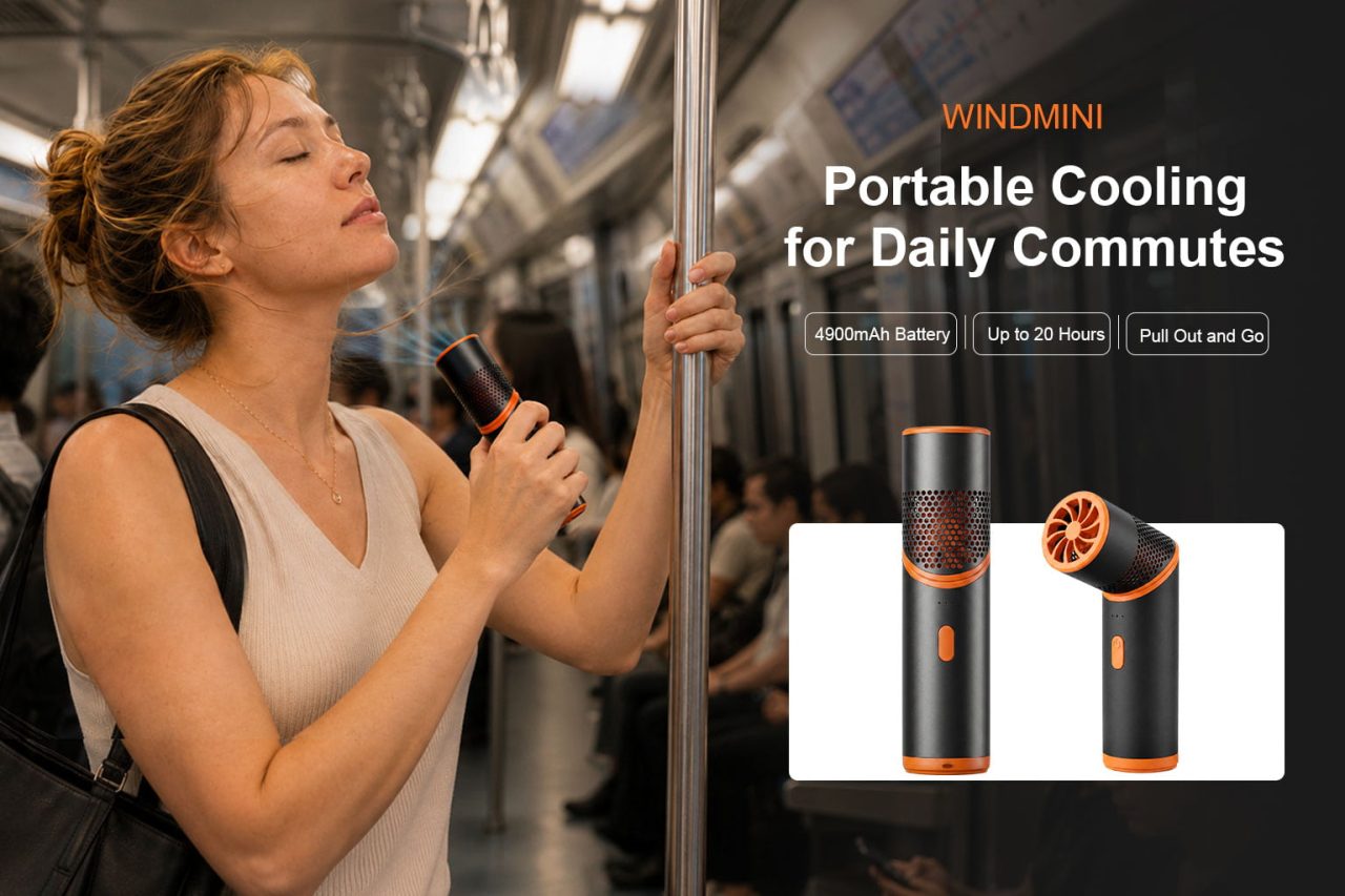 Rechargeable Mini Fan for Travel & Daily Commutes