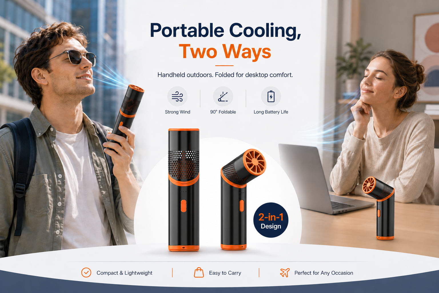 Stay Cool on the Go with a Compact Handheld Fan
