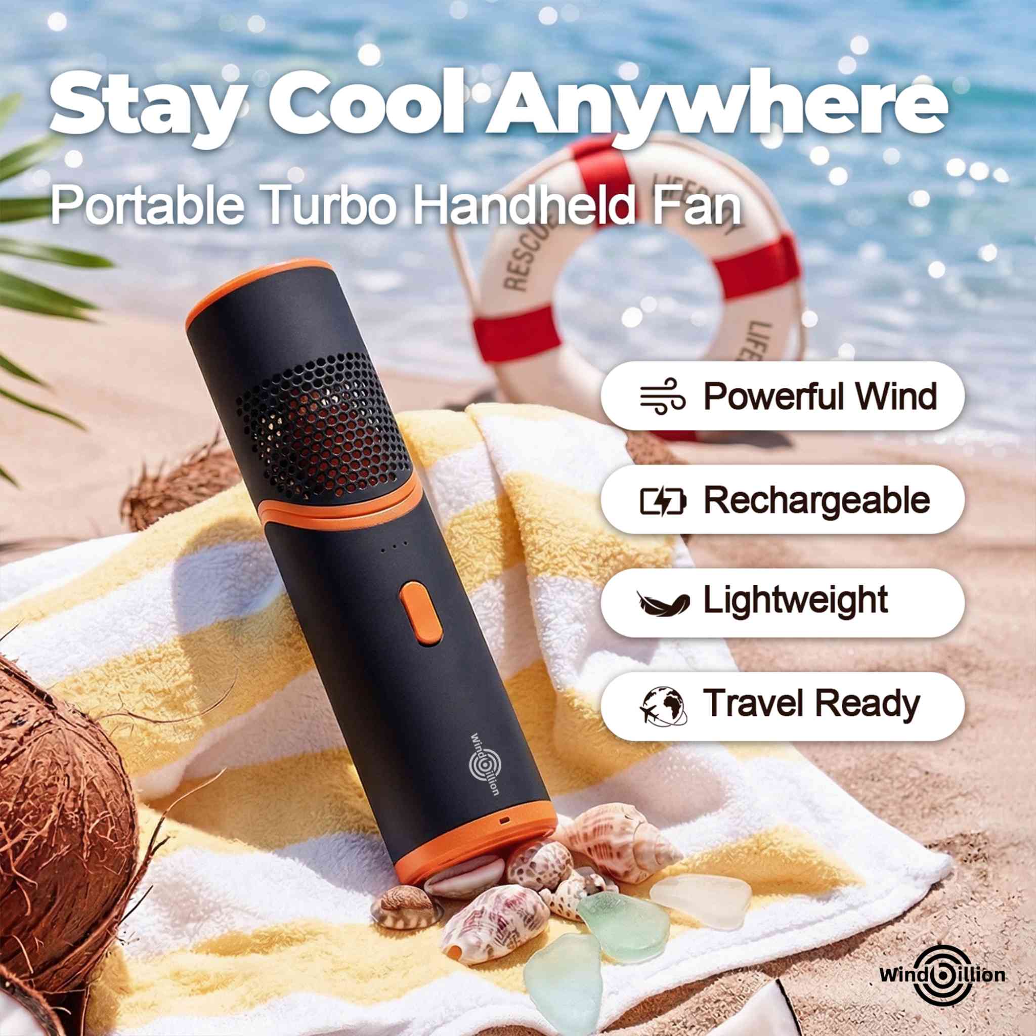 Windmini Fan Portable Rechargeable Handheld-Pocket Fan (2)