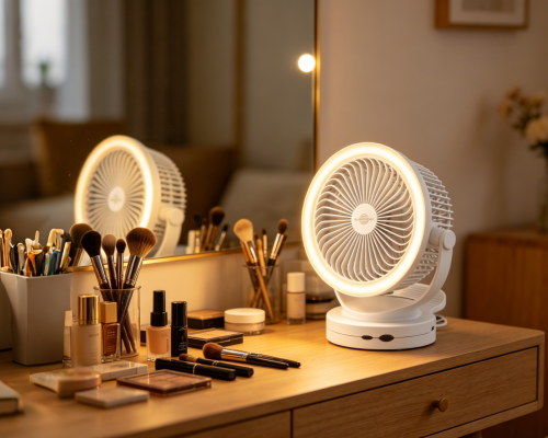 Create a Comfortable Makeup Environment with a Clip on Desk Fan