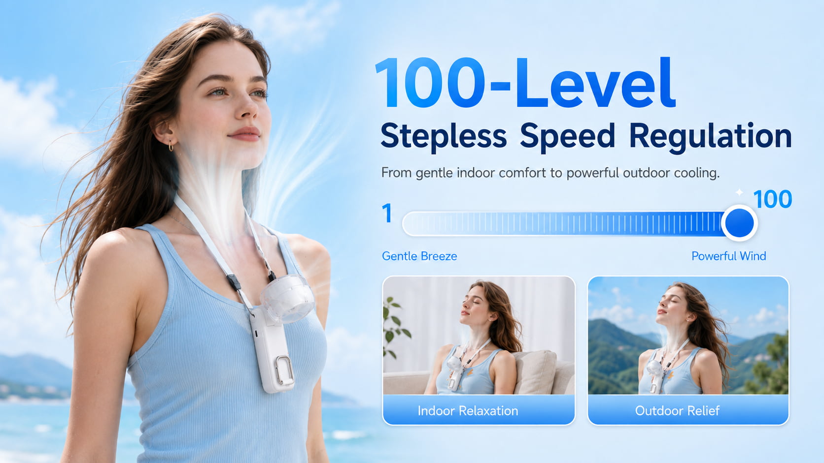100-Level Stepless Speed Regulation