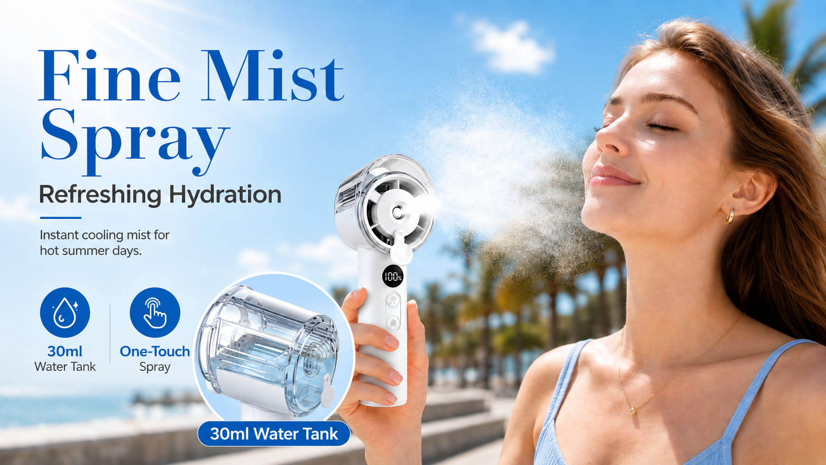 Fine Mist Spray for Refreshing Hydration