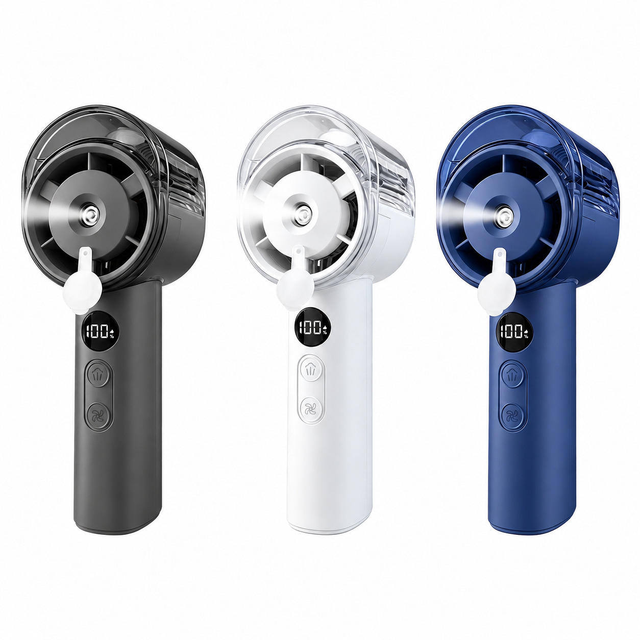 Handheld Cooling Mist Fan 3 in 1 Portable Rechargeable Fan