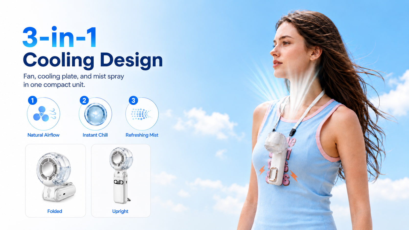 Multifunctional 3-in-1 Cooling Design