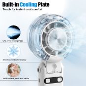 Neck-Wearable Cooling Mist Fan 3 in 1 with Cooling Plate & Mist Spray (5)