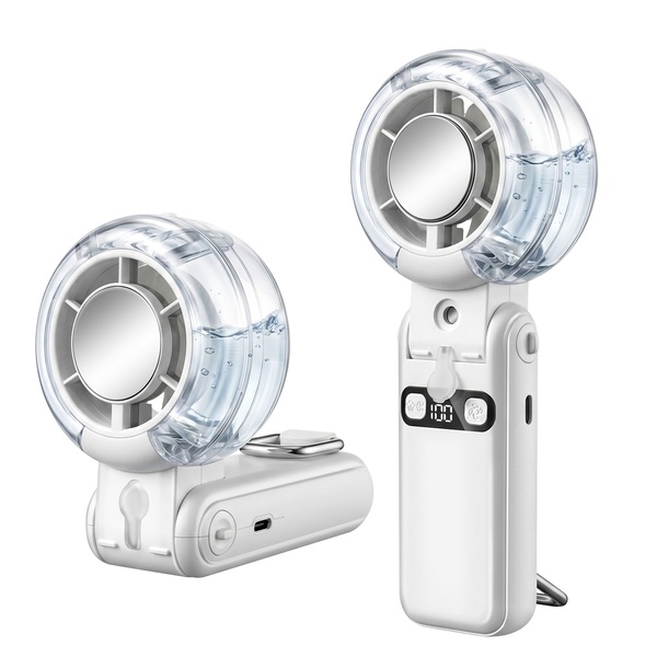 Neck-Wearable Cooling Mist Fan 3 in 1 with Cooling Plate & Mist Spray