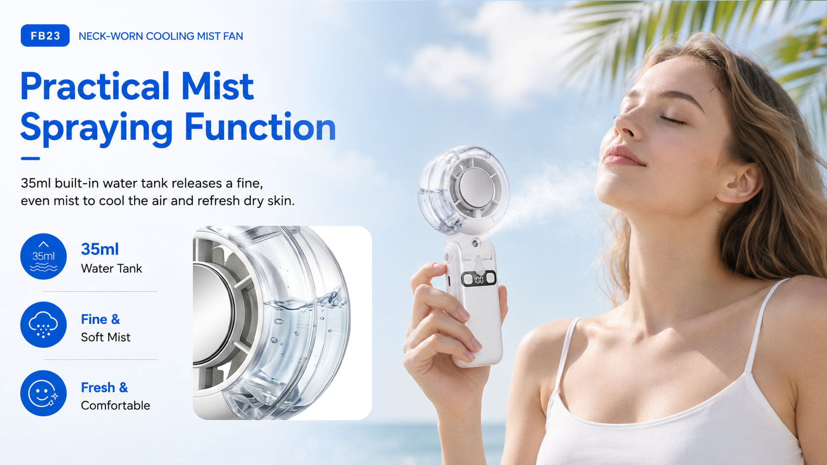 Fine Mist Spray with 35ml Water Tank