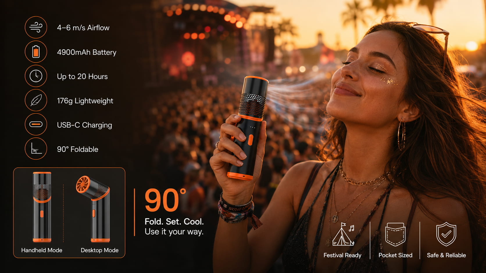 The WindBillion Windmini — A Handheld Fan Built for Full Days Out