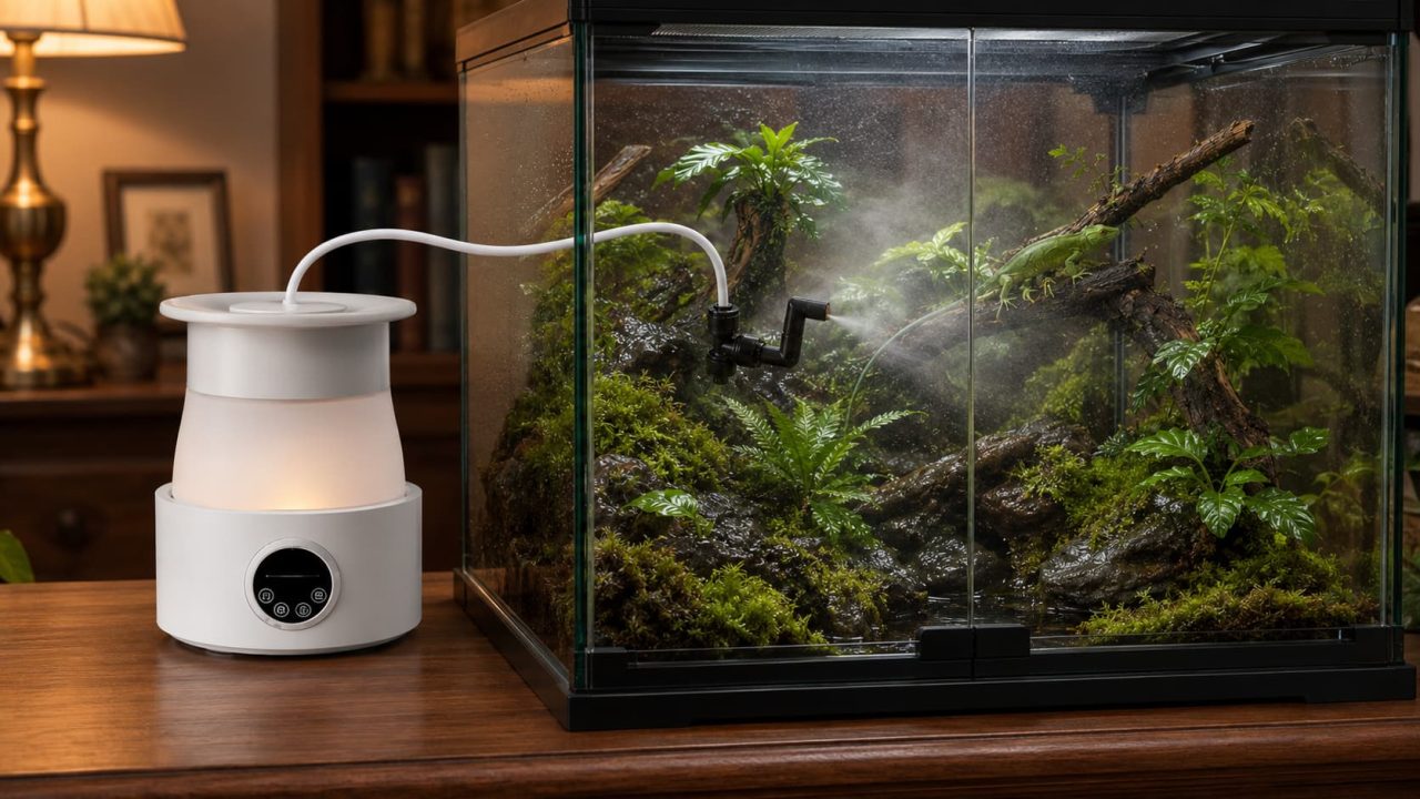 Create a Humid Area Inside a Reptile Terrarium