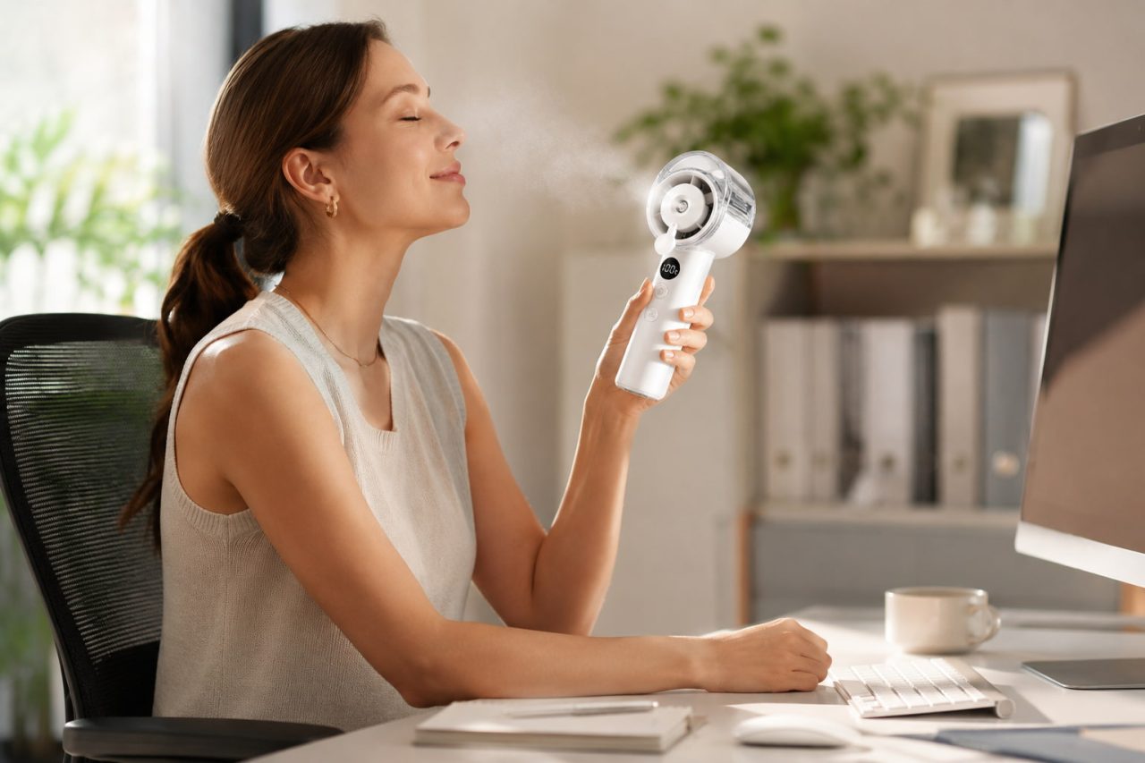 Desk Work and Targeted Cooling_ The Case for a Handheld Mist Fan