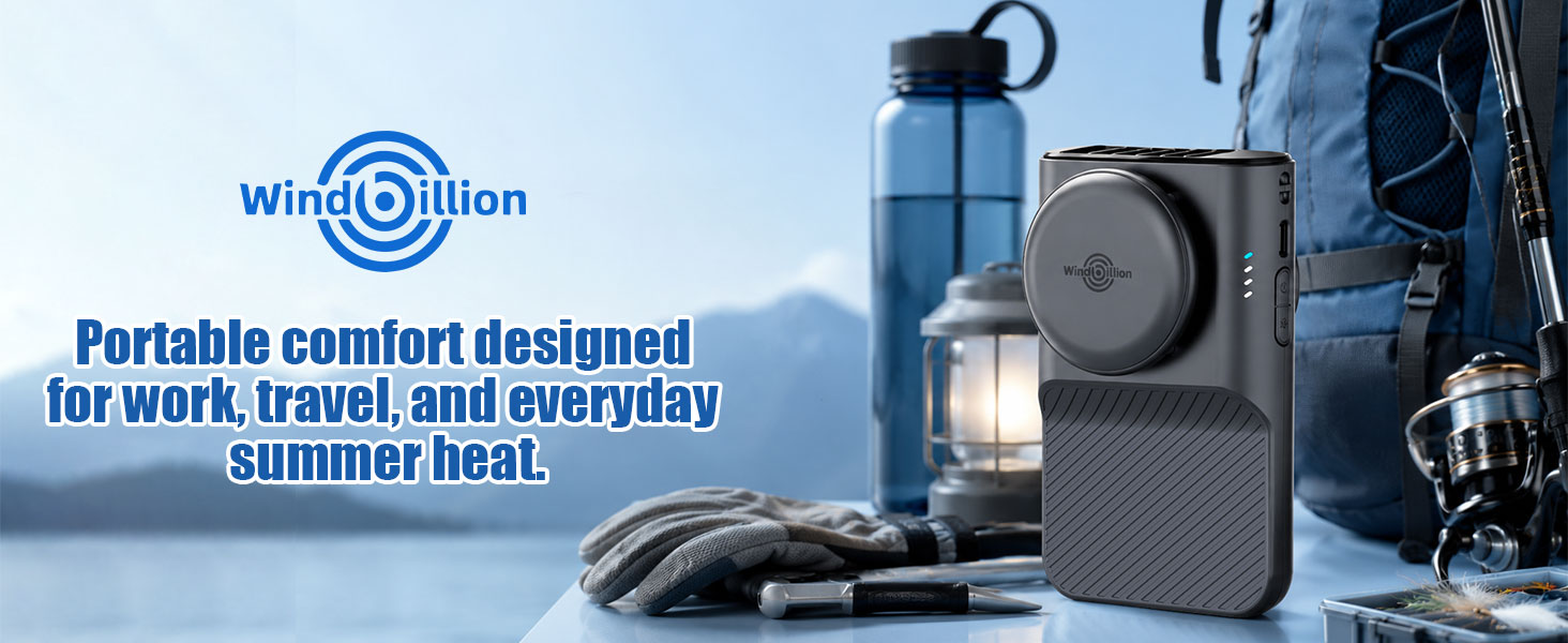Portable Comfort for Work, Travel, and Everyday Summer Heat