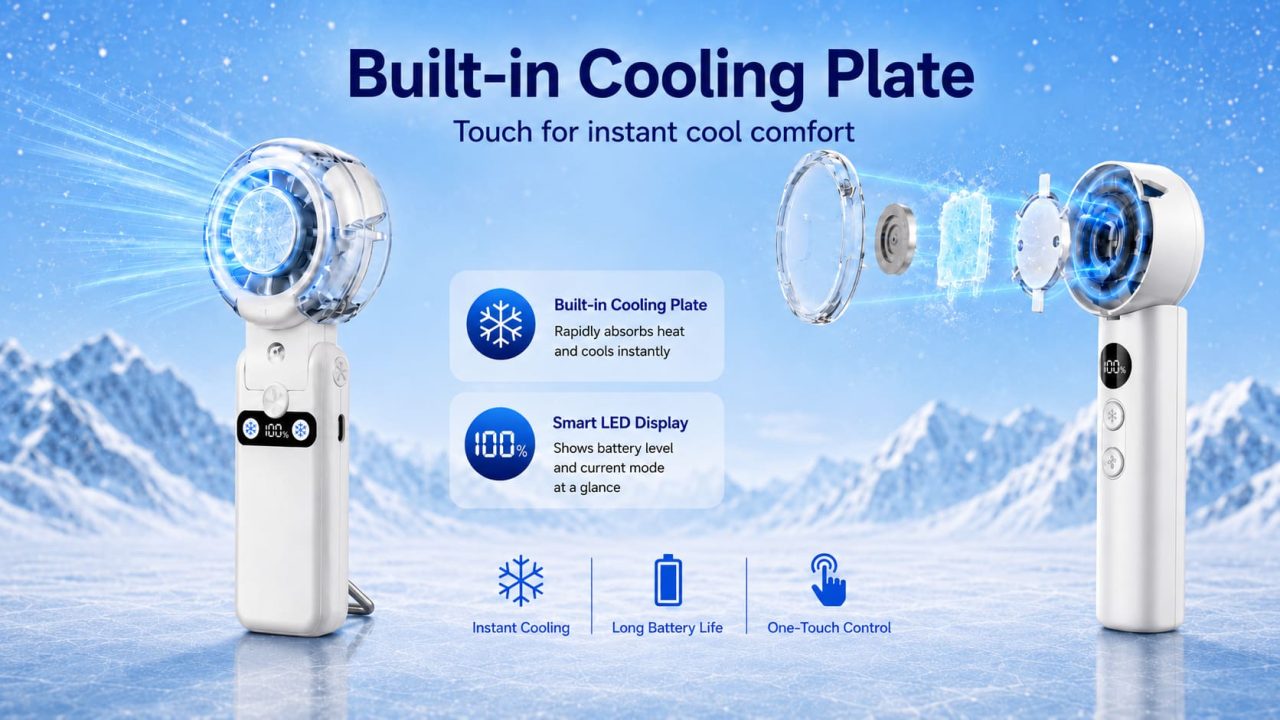 Rechargeable Mist Fan Tech Both Models Share
