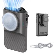 Waist Fan with Ice Plate Cooling and 360° Rotating Clip