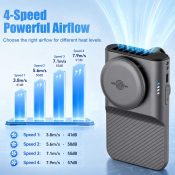 Waist Fan with Ice Plate Cooling and 360° Rotating Clip (3)