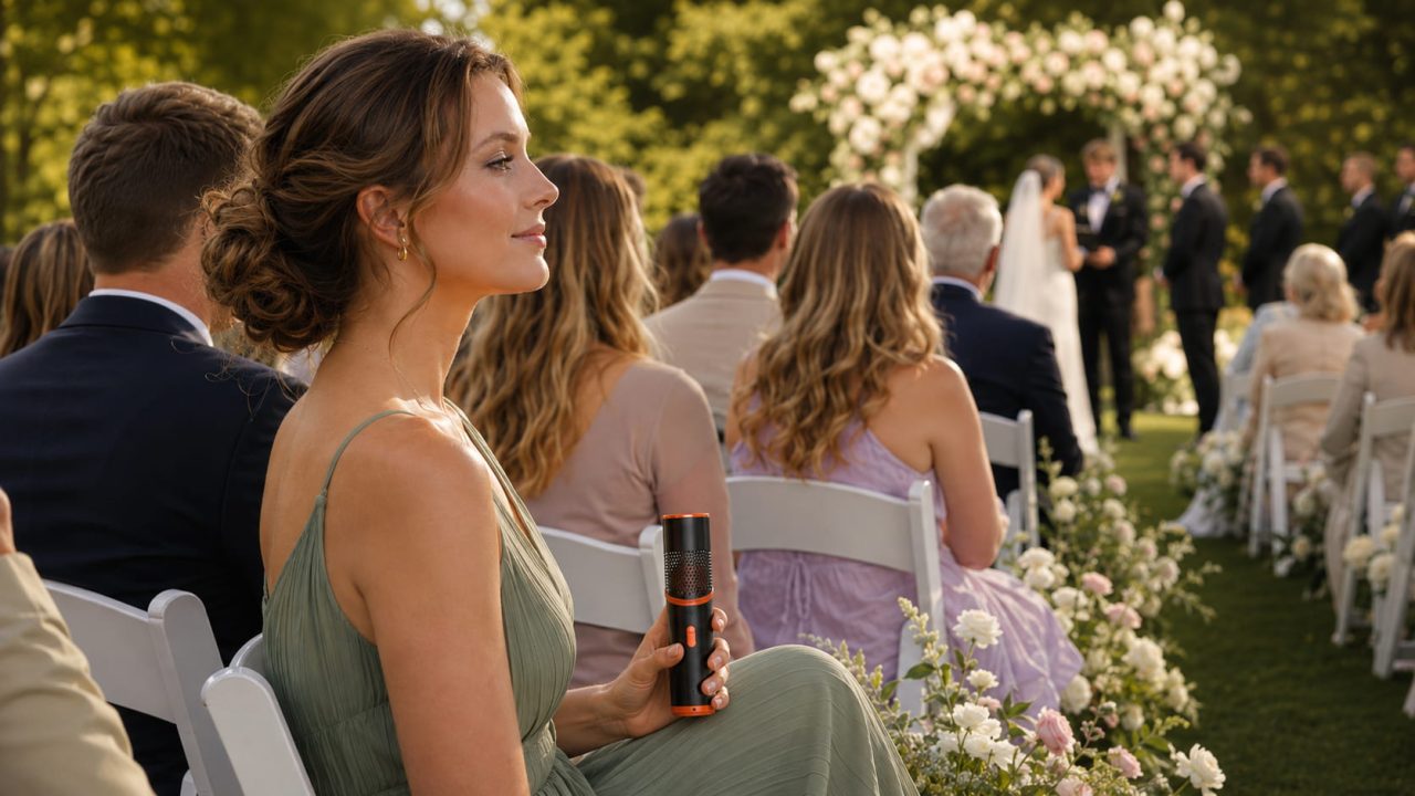When Can a Handheld Fan Become Distracting at a Wedding