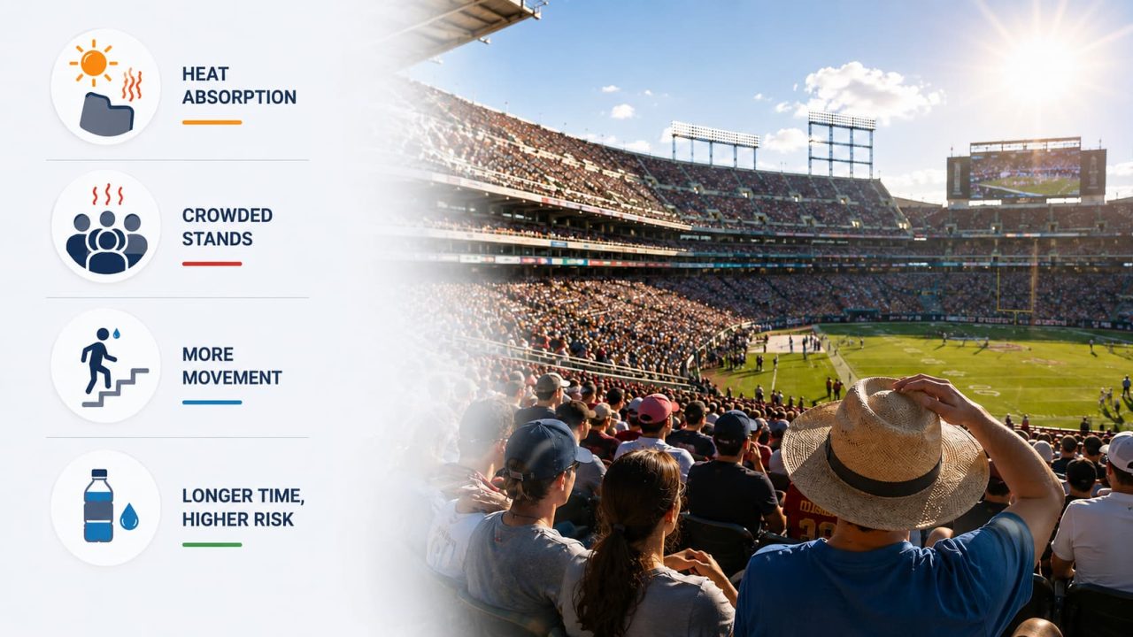 Why Does a Live Sports Game Feel Hotter Than Expected