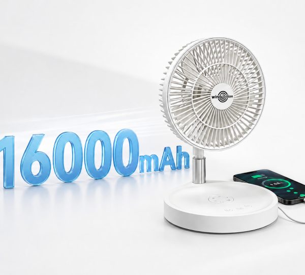 How Long Can a 16000mAh Retractable Fan Run on One Charge