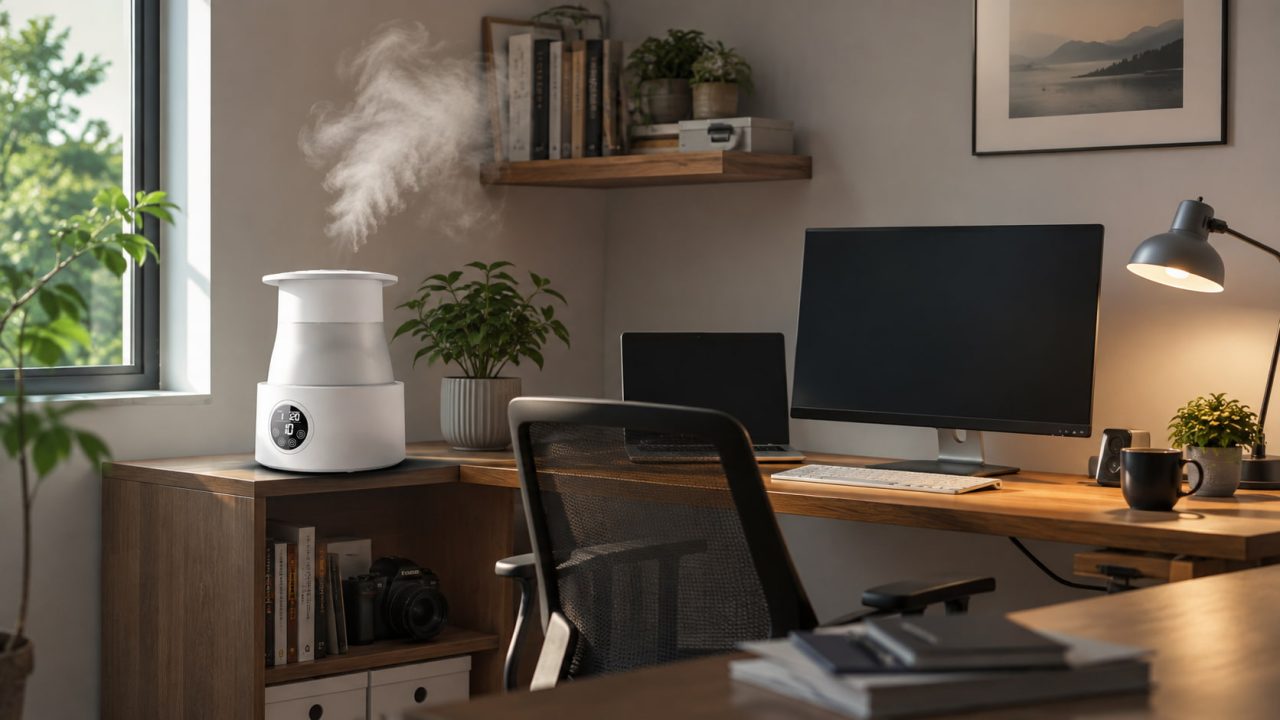 Humidifier Placement in a Home Office