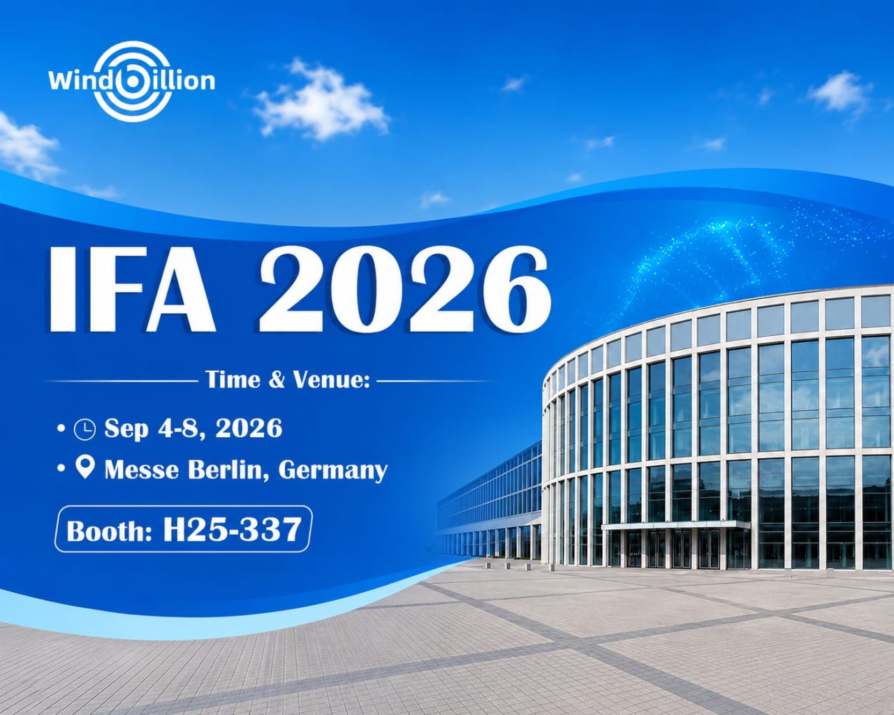 WindBillion to Exhibit at IFA Berlin 2026