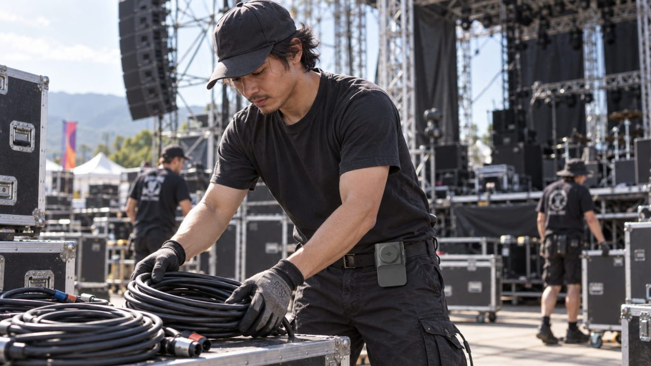 During Load-In and Equipment Preparation