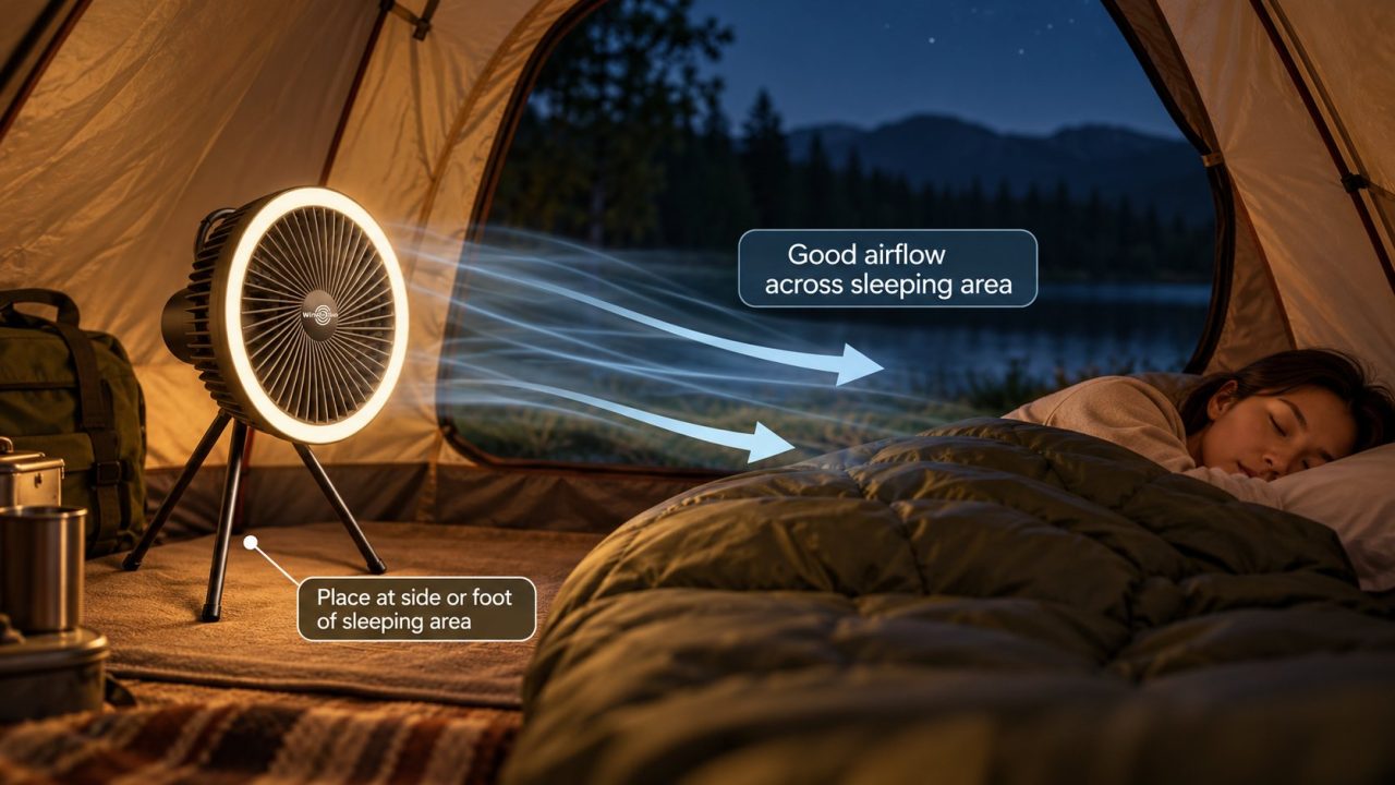 In a Small Tent, Change the Angle Before Adding More Speed